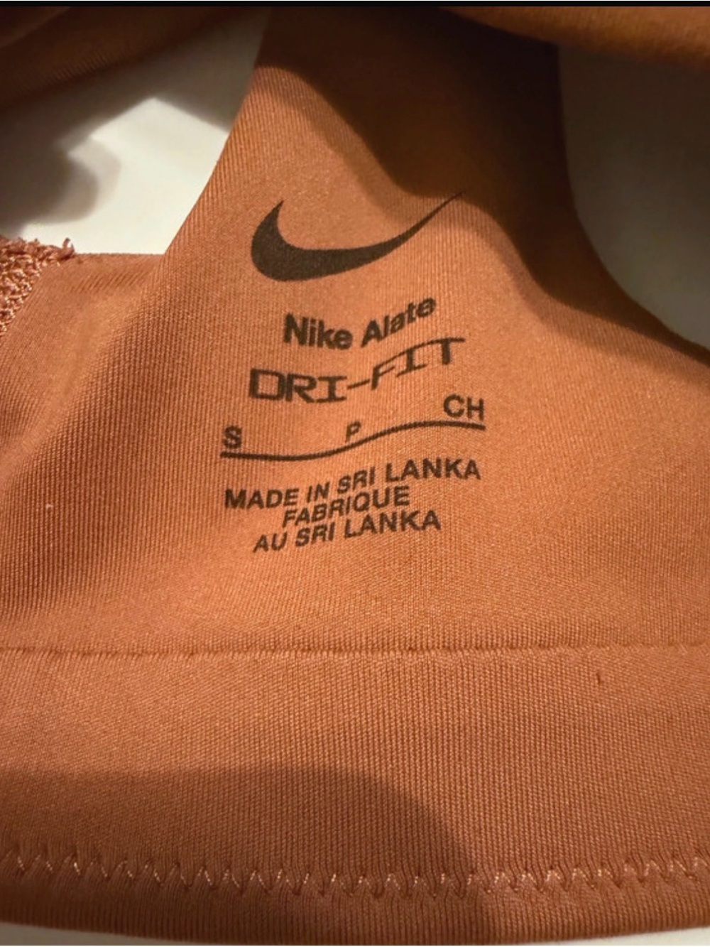 Nike Kids Brown Scoop Sports Bra - Picture 3 of 3